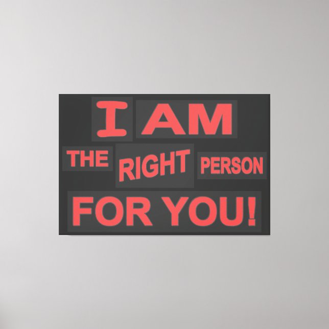 Impressão Em Tela Expressão Bela Design "Vida de Amor". Comprar Agor (Frente)