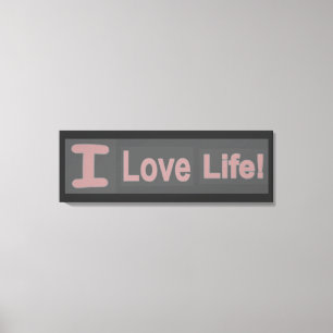 Impressão Em Tela Expressão Bela Design "Vida de Amor". Comprar Agor