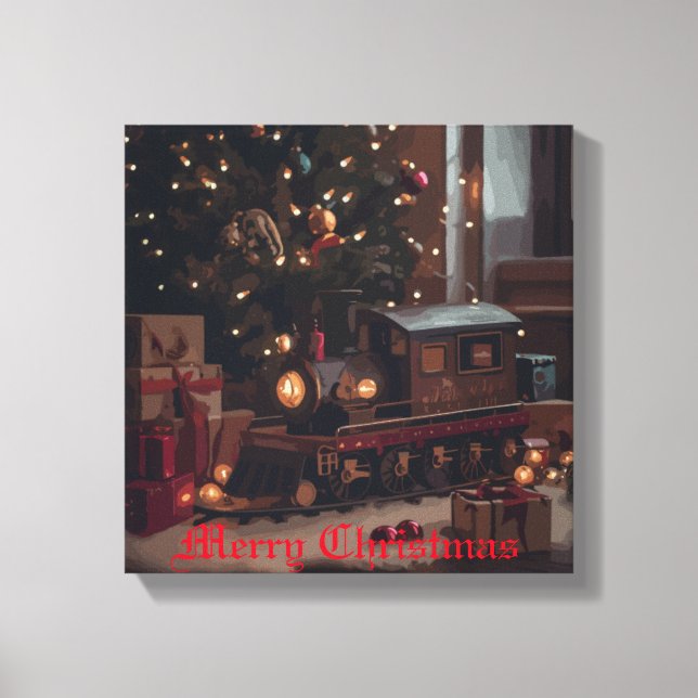 Impressão Em Tela Expresso Festivo (Frente)