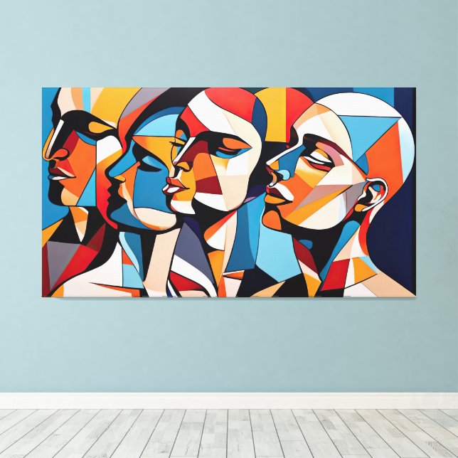 Impressão Em Tela Expressões elegantes (Insitu(piso de madeira))