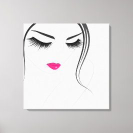 Impressão Em Tela Extensão de Lash com lascas longas de face
