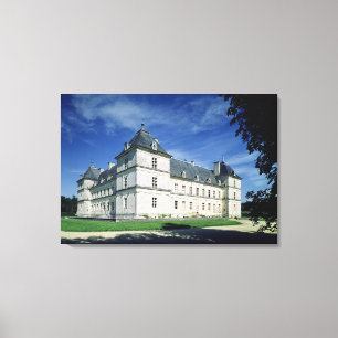 Impressão Em Tela Exterior do castelo, c.1546 construído