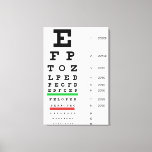 Impressão Em Tela Eye Vision Snellen Chart Ophthalmology<br><div class="desc">Eye vision snellen chart is perfect for an opthalmologist clinic . Choose your own small or large size of the chart to customize the chart to your specific need.</div>