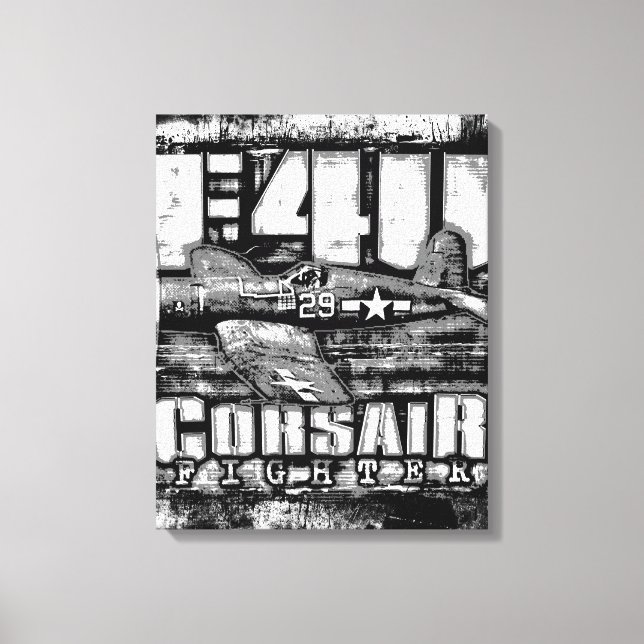 IMPRESSÃO EM TELA F4U CORSAIR (Frente)