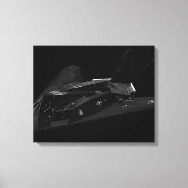 Impressão Em Tela F-117 Nighthawk (Frente)
