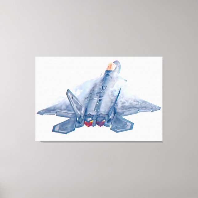 Impressão Em Tela F-22A RAPTOR 32x48 (Frente)