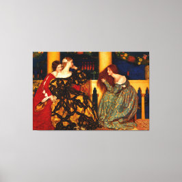 Impressão Em Tela F. C. COWPER Venetian Ladens ouvindo Serenade