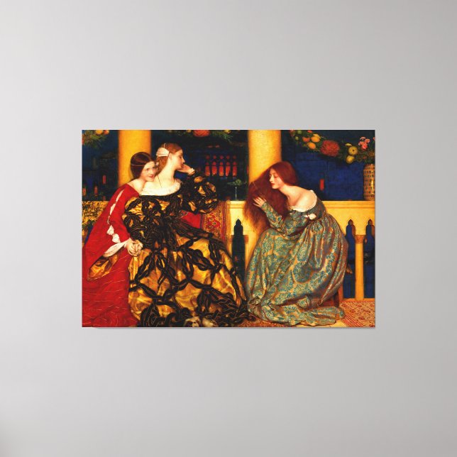 Impressão Em Tela F. C. COWPER Venetian Ladens ouvindo Serenade (Frente)