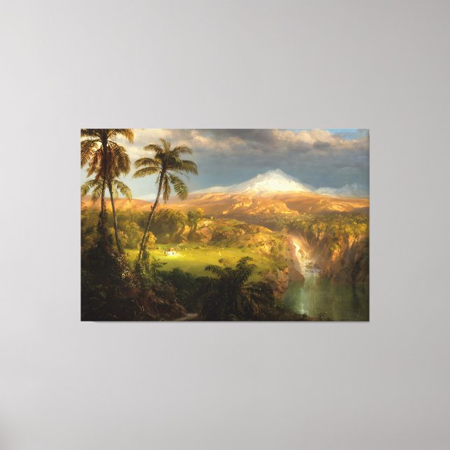 Impressão Em Tela F. E. IGREJA - Chá dos trópicos 1872 (Frente)