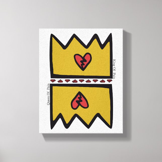 Impressão Em Tela F.I.O. “King & Queen Of Pain”  (Frente)