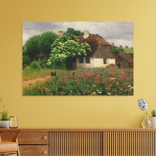 Impressão Em Tela Fábrica com Flores-Prados (Insitu(Sala de estar))