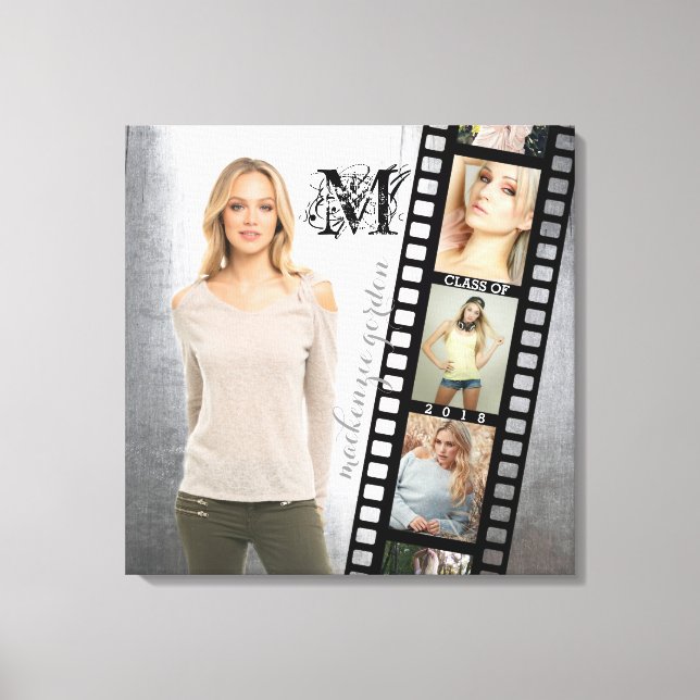 Impressão Em Tela Faça seu próprio Mais velho Retrato Collage Classe (Frente)