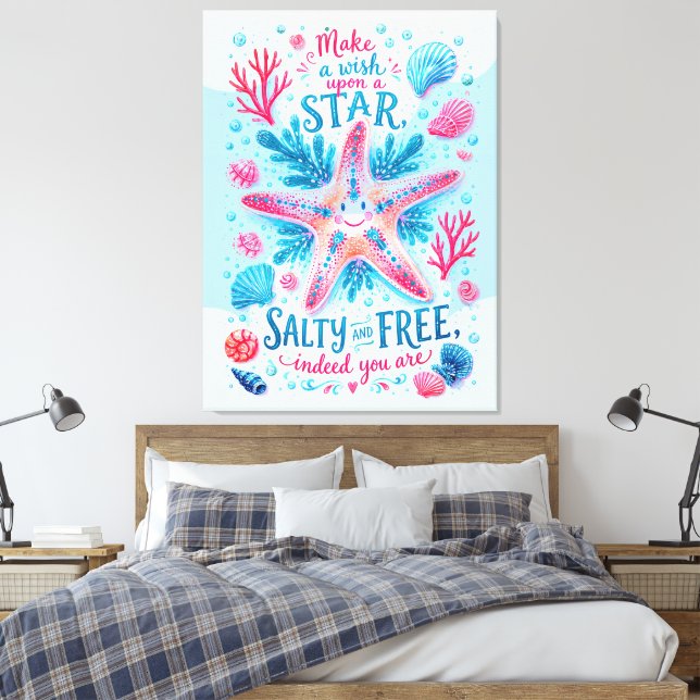 Impressão Em Tela Faça um Desejo  (Insitu(Quarto))