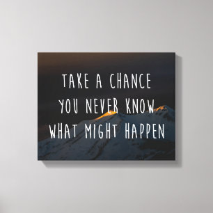 Impressão Em Tela Faça uma citação motivacional