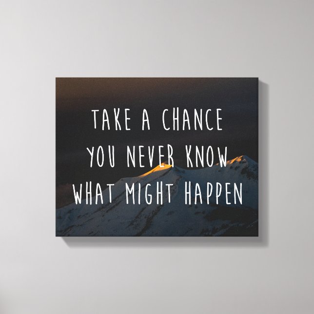 Impressão Em Tela Faça uma citação motivacional (Frente)