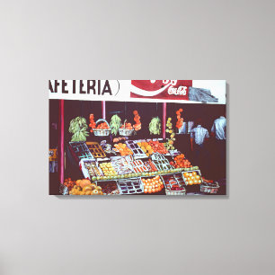 Impressão Em Tela Face Moderna Num Comércio Eterno, Jericho, Israeli