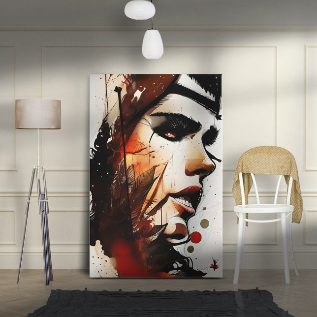 Impressão Em Tela Faces - 001 (Criador carregado)