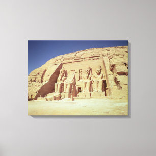 Impressão Em Tela Fachada do templo de Ramesses II