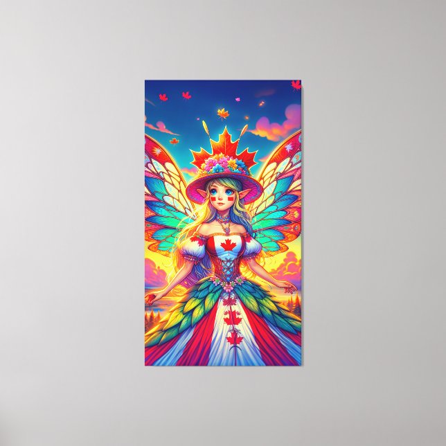 Impressão Em Tela Fada Canadiana (Frente)