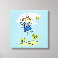 Fada De Anjo Voador Feliz E Quente