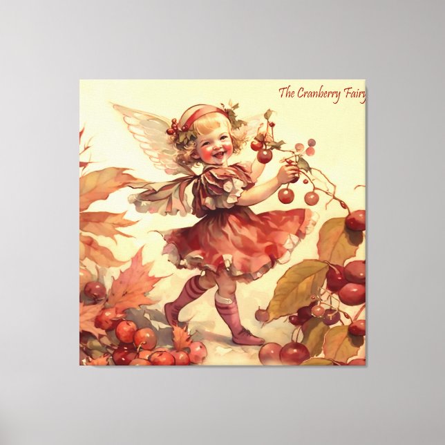 Impressão Em Tela Fada De Aranberraria (Frente)
