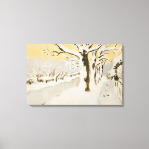 Impressão Em Tela Fairfield Porter - TARDE TARDE NEVE 1972