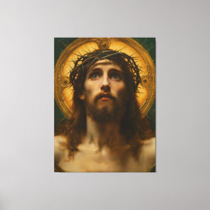 Impressão Em Tela Faith Hope Love Jesus Cristo Presente Cristão