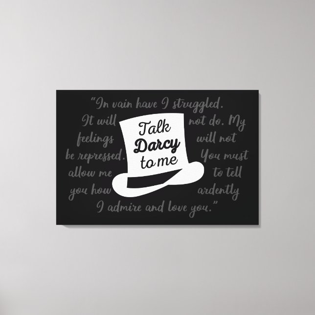 Impressão Em Tela Fale comigo Darcy II (Frente)