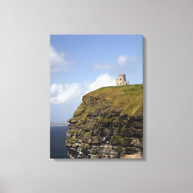 Impressão Em Tela Falésias de Moher e Torre de O'Brien. (Frente)