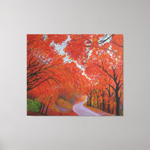 Impressão Em Tela Fall Maple Daejeon Coreia