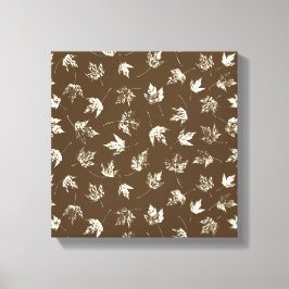 Impressão Em Tela Fall Maple Folhas em castanho - padrão perfeito.