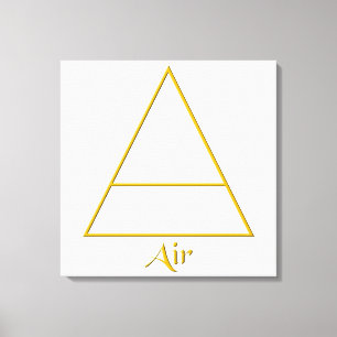 Impressão Em Tela Falln Pagan Air Element Symbol