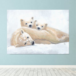 Impressão Em Tela Família Ártico