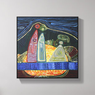 Impressão Em Tela Familia Asbtract Art Painting Wall Art