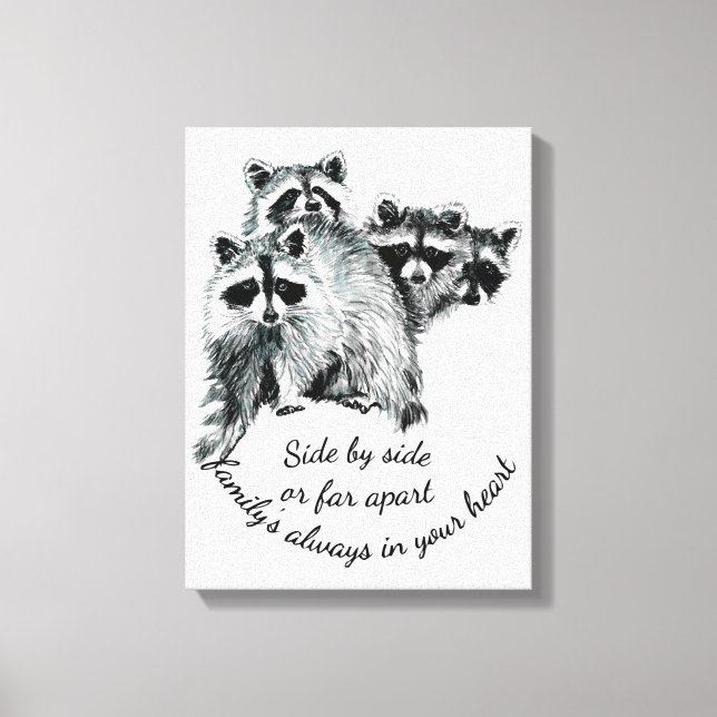 Impressão Em Tela Família Inspiracional sempre em sua citação cardía (Frente)