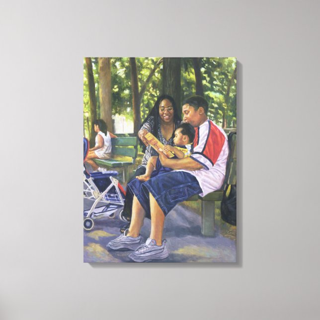 Impressão Em Tela Família no Parque 1999 (Frente)