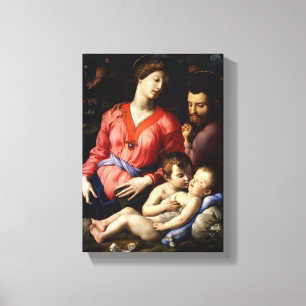 Impressão Em Tela Família Santa com o Santo John Agnolo Bronzino 15