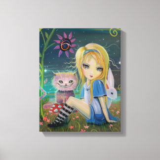 Impressão Em Tela Fantasia de Alice no País das Maravilhas Conto de 