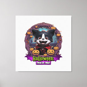 Impressão Em Tela Fantasia de Halloween para Cachorro