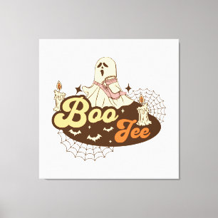 Impressão Em Tela Fantasma Boo-Jee Halloween engraçado