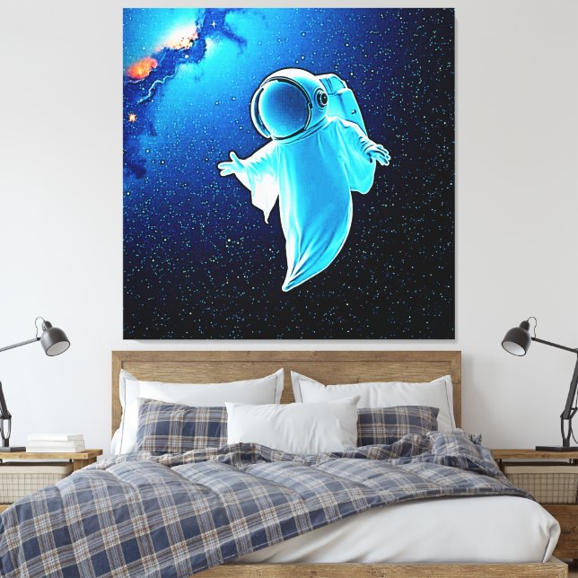 Impressão Em Tela Fantasma Cósmico no Design de Espaço (Insitu(Quarto))