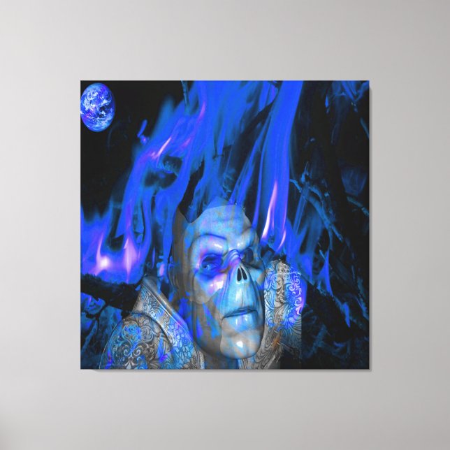 Impressão Em Tela Fantasma do Espaço (Frente)