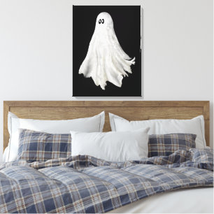 Impressão Em Tela Fantasma Engraçado Do Passado De Halloween
