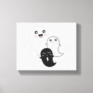 Impressão Em Tela fantasmas bonitos halloween kawaii