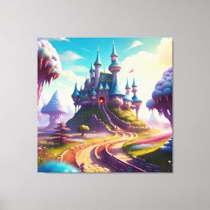 Impressão Em Tela Fantasy Castle Land 2