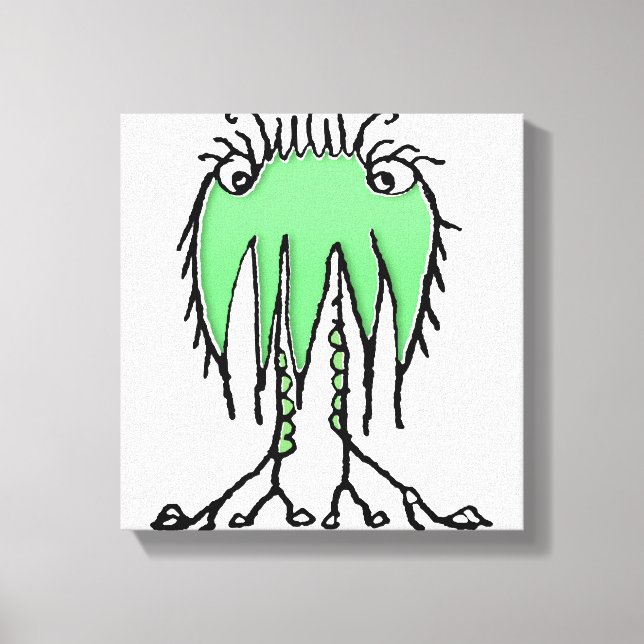 Impressão Em Tela Fantasy cute alien drawing (Frente)