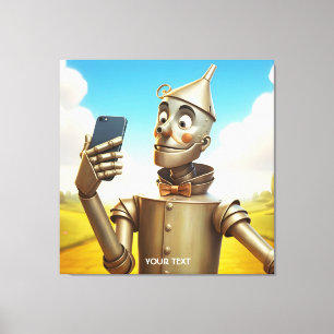 Impressão Em Tela Fantasy Cute Tin Man Road