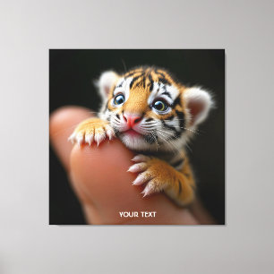 Impressão Em Tela Fantasy - Dedo de Tigre para Bebê