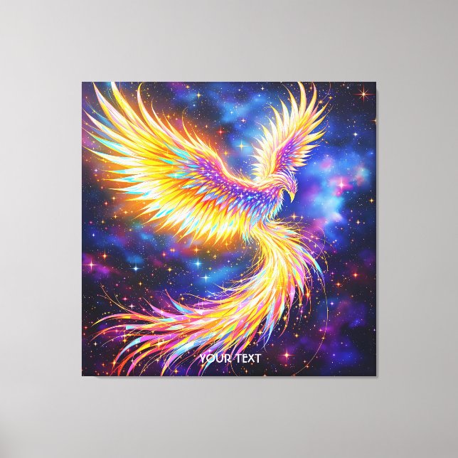 Impressão Em Tela Fantasy - Fécula Fênix Fácil (Frente)