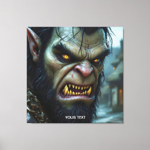 Impressão Em Tela Fantasy - Grande Guerreiro Forte